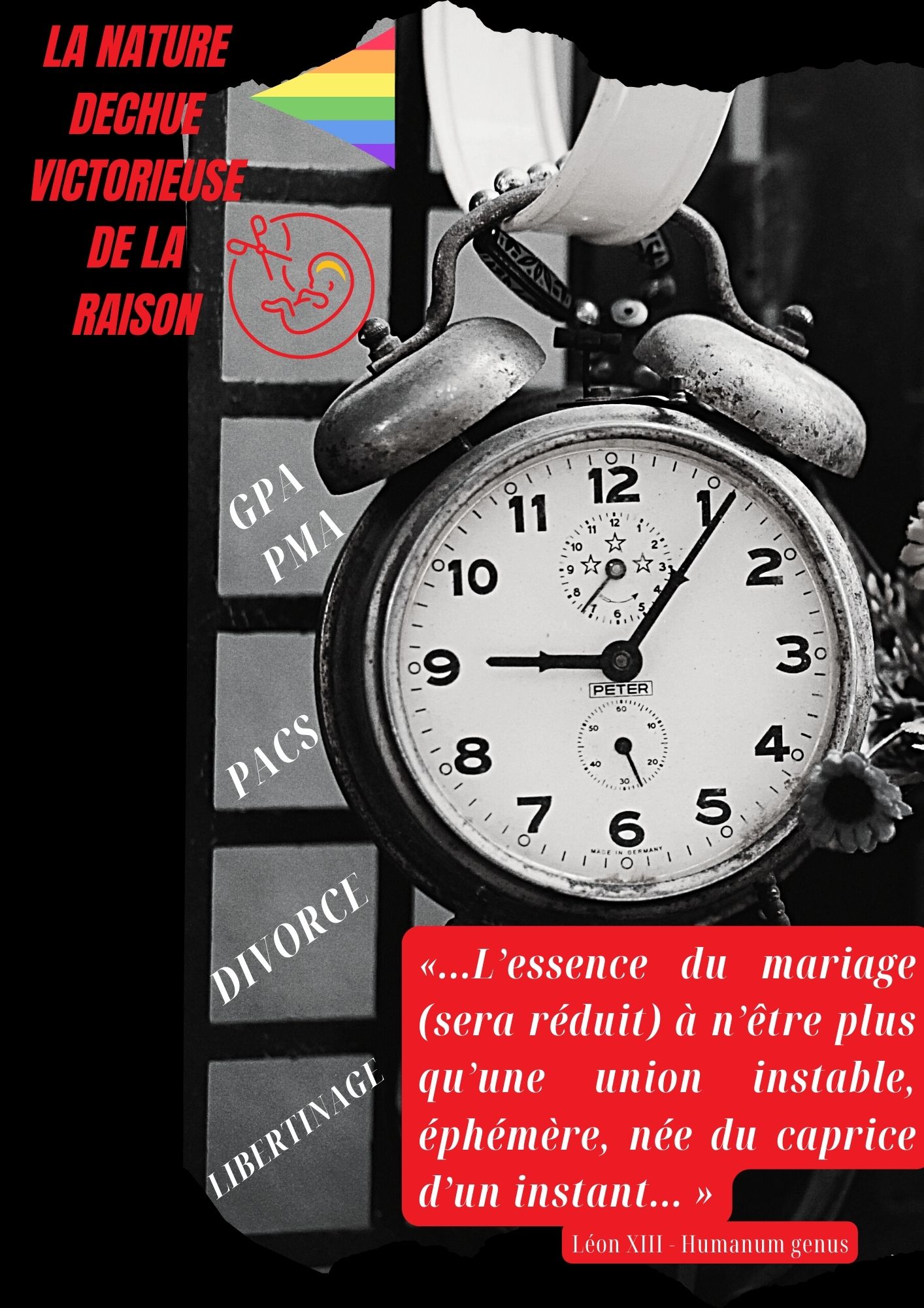 Humanum genus - Le 20 avril 1884 par Léon XIII : Condamnation du relativisme philosophique de la franc-maçonnerie 41 Humanum genus Leon XIII pr deco13 1