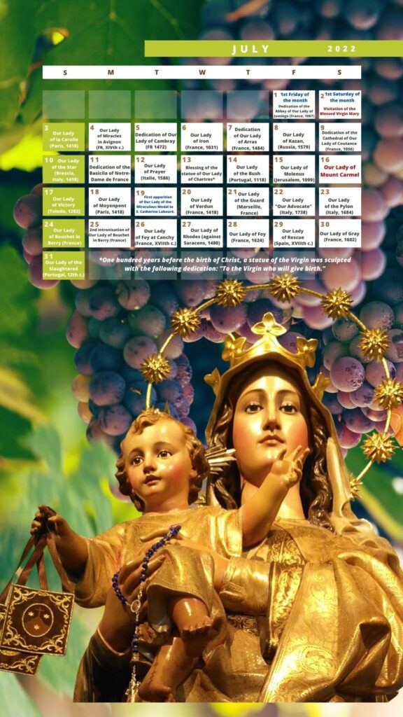 SCREEN Calendar 2022 july