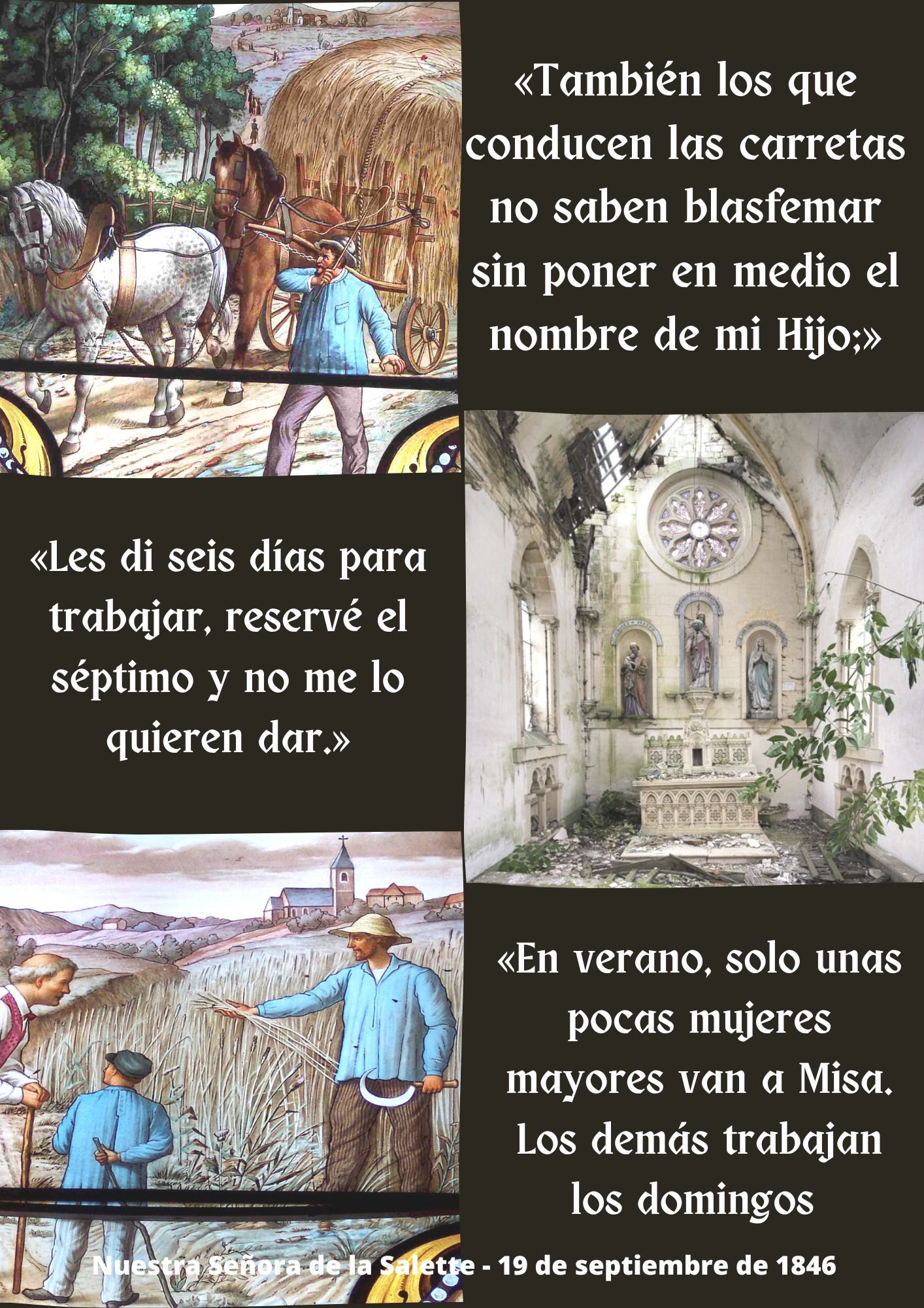 La historia de las apariciones de Nuestra Señora en La Salette 6 Notre dame de la Salette Span2