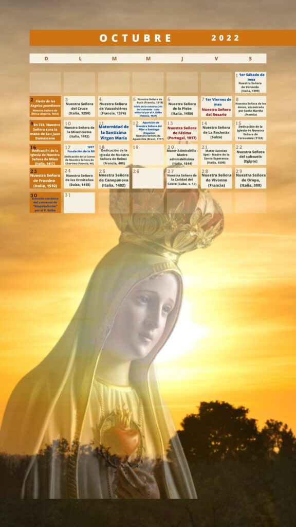 SCREEN Span Calendar 2022 october