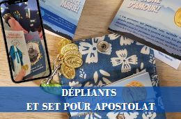 boutique MI depliant et set pour apostolat
