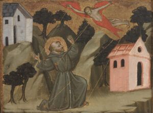 Mariotto di Nardo Saint Francis Receiving the Stigmata 17.521 Rhode Island School of Design Museum