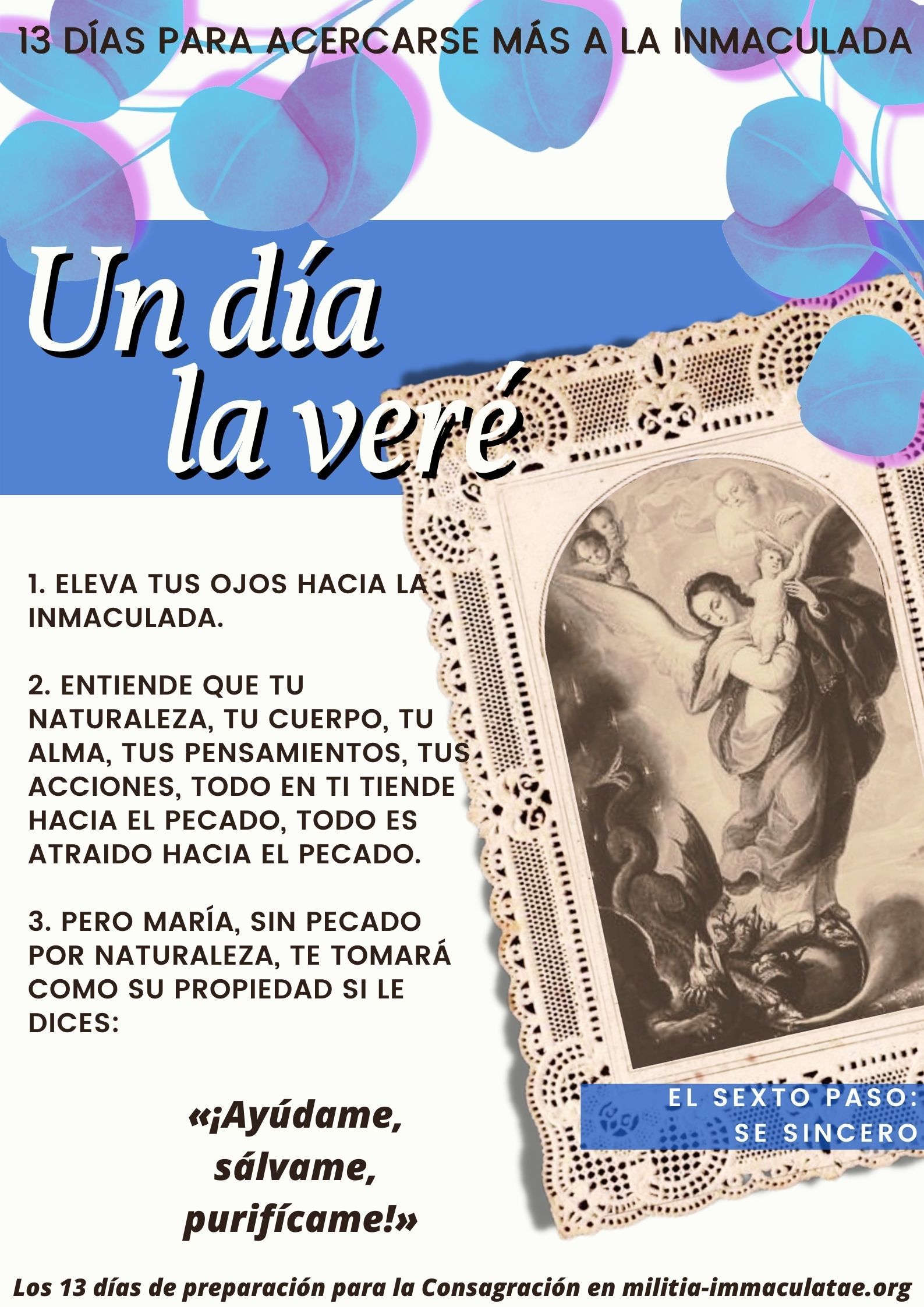Preparo o renuevo mi consagración a la Inmaculada 8 Span 0000228